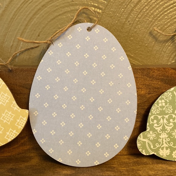 Spring Wooden Hanging Decoration set of 3 - Picture 3 of 5